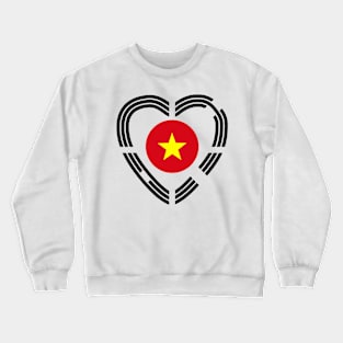 Korean Vietnamese Multinational Patriot Flag Series (Heart) Crewneck Sweatshirt